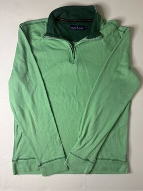 Tackle & Tides Men’s Light Green Quarter-Zip Sweater